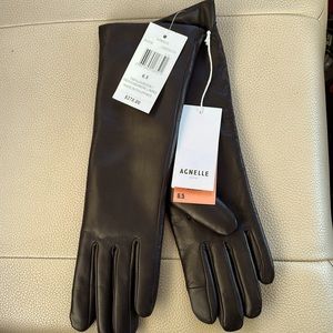 Luxury Agnelle gloves 100% lambskin 100% cashmere lining